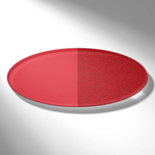 Halbtextur Tomato Red Oval Name Tag - Anpassen Namenschild