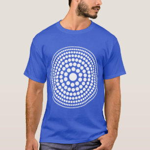 Halbton-Kreis 01 - Weiß auf Dunkel T-Shirt