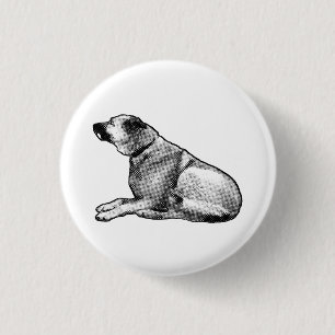 Halbton-Lächeln Button