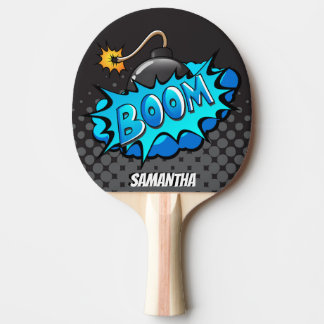 Halbtonboom! Superhero-personalisiertes Paddel Tischtennis Schläger
