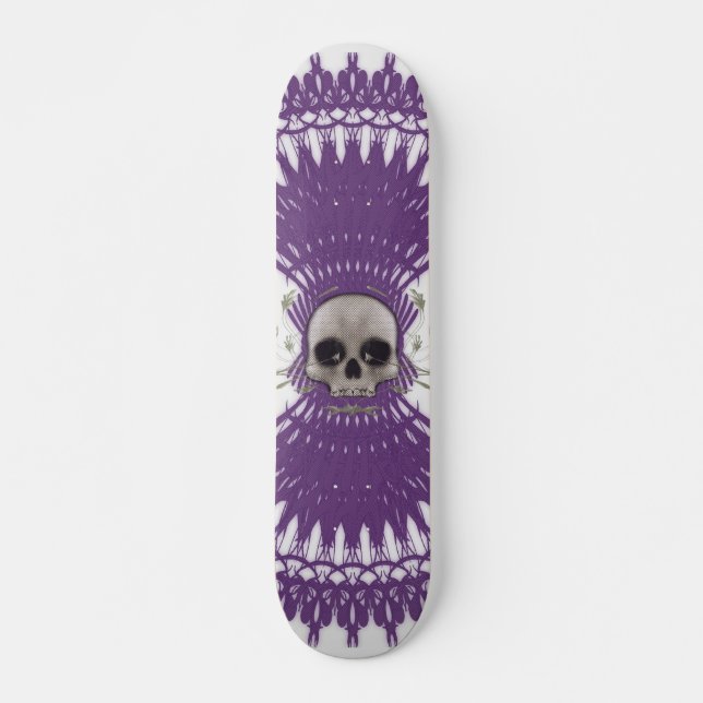 Halbtonschädel u. Radialgraphiken: Skateboard (Vorne)