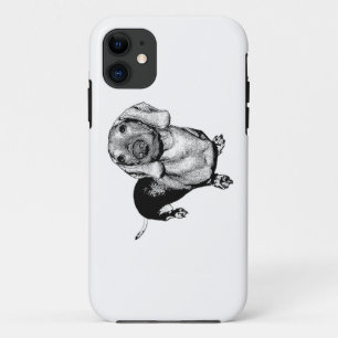 Halbtonschwarzweiss-Fotodachsund-Dackel Case-Mate iPhone Hülle