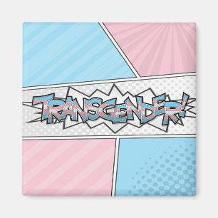 Halbtontransgender-Typografie Magnet