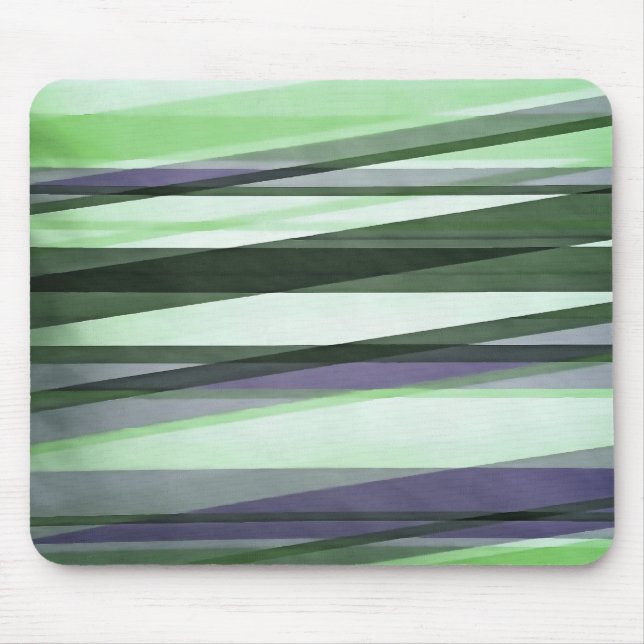 Halbtransparente Ebenen in grün Limon und Lavendel Mousepad (Vorne)