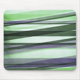 Halbtransparente Ebenen in grünem und Lavendel Mousepad