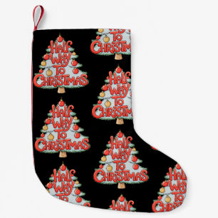 Halbwegs zu Weihnachtsbaum-Ornamenten Lustige Xmas Kleiner Weihnachtsstrumpf