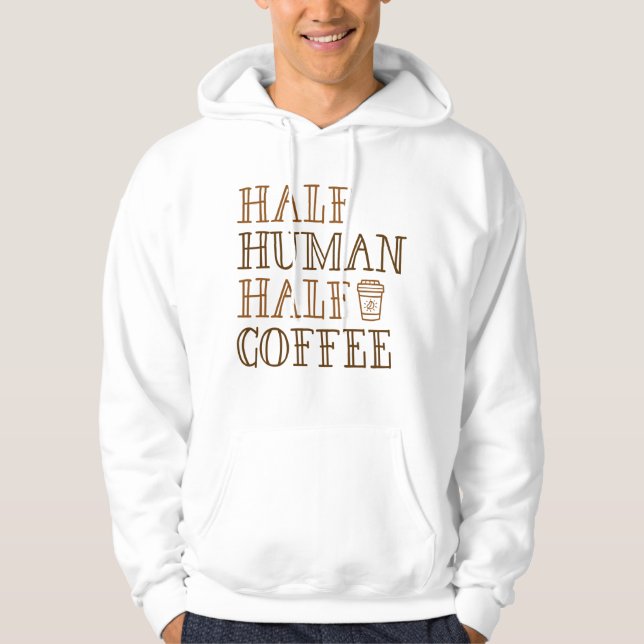 Halbwertscoffee Hoodie (Vorderseite)