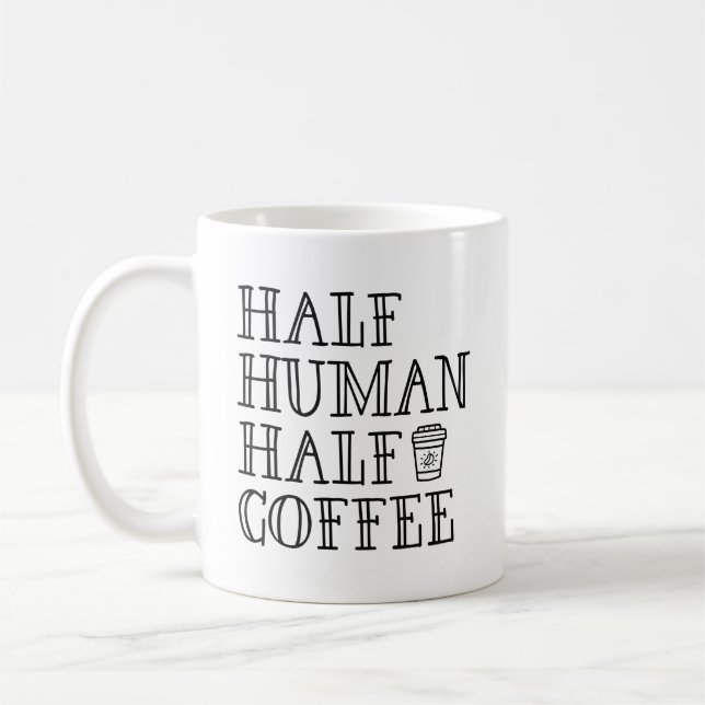 Halbwertscoffee Kaffeetasse (Links)