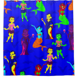 Halbwunder Monster-Meerjungfrauen Duschvorhang