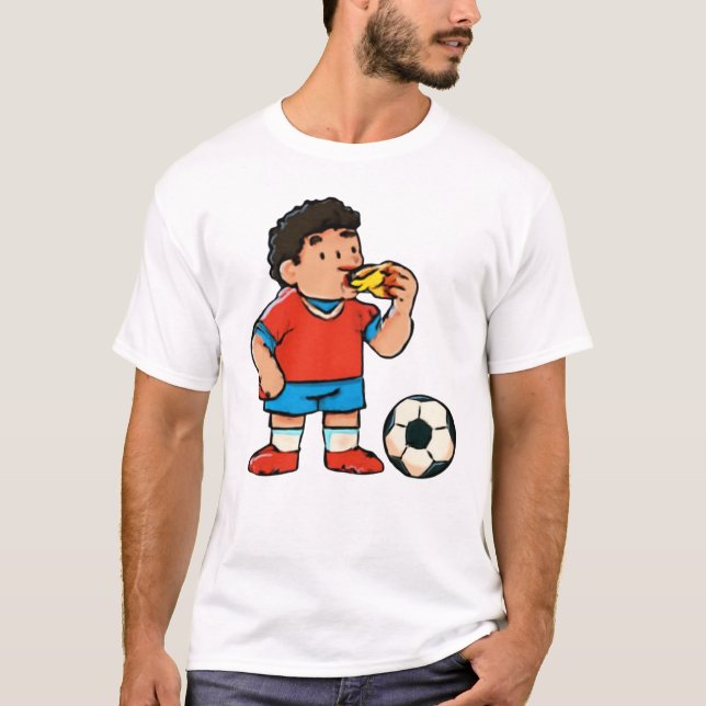 Halbzeit Snack - Funny Soccer Pizza T-Shirt (Vorderseite)