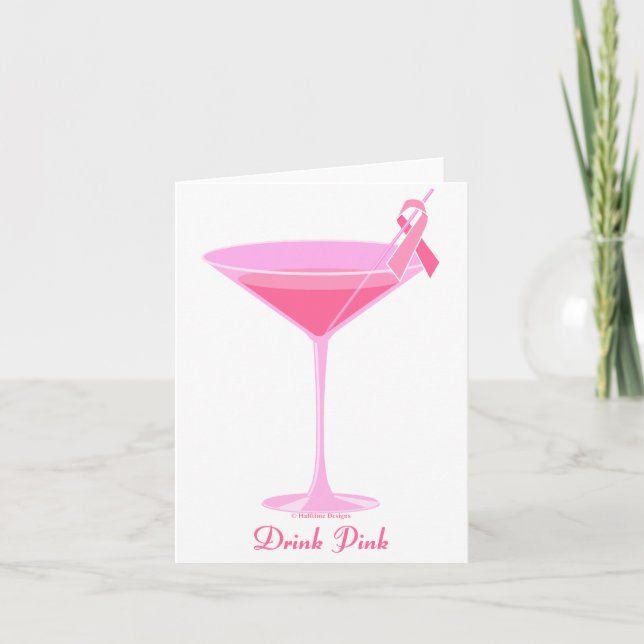 Halbzeitentwürfe Pinktini Karte (Vorderseite)