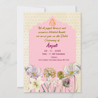 Haldi Ceremony Invitations
