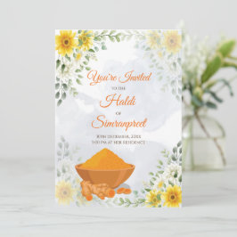 Haldi Einladungen & Haldi lädt Holud zur Einladung