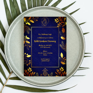 Haldi Kumkum Zeremonie Einladung