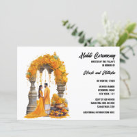Haldi turmeric floral vor Hochzeit Segen Familie