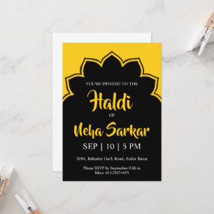 Haldi-Zeremonie Einladung
