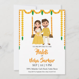 Haldi-Zeremonie Einladung