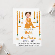 Haldi-Zeremonie-Einladung