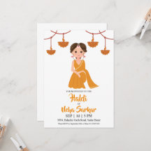 Haldi-Zeremonie-Einladung