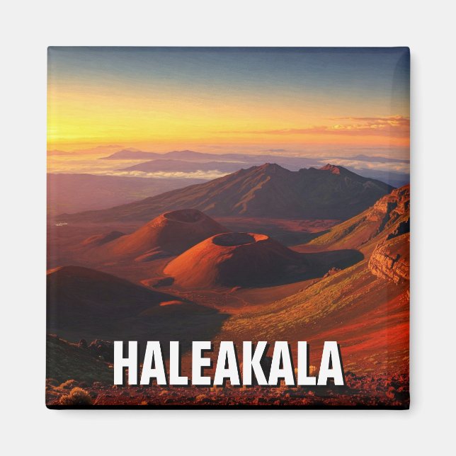 Haleakala Crater Maui Hawaii Travel Magnet (Vorne)