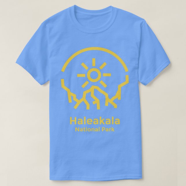 Haleakala National Park Hawaii Minimalist Retro Gr T-Shirt (Design vorne)