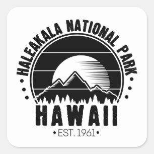 Haleakala National Park Hawaii USA Quadratischer Aufkleber