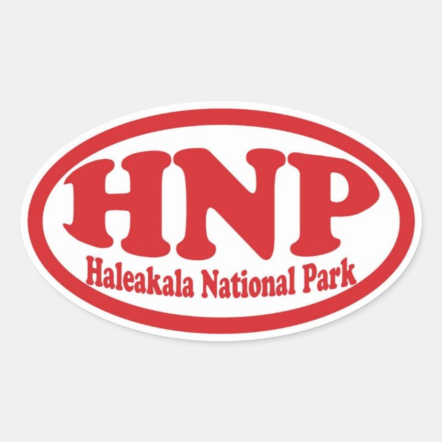 Haleakala National Park Root Oval Aufkleber (Vorderseite)