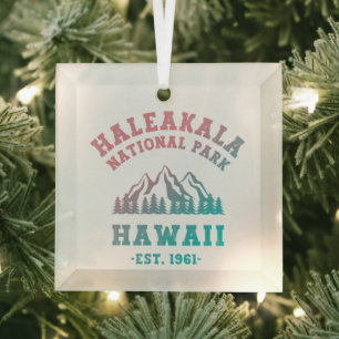 Haleakala Nationalpark Hawaii Gradient Ornament Aus Glas