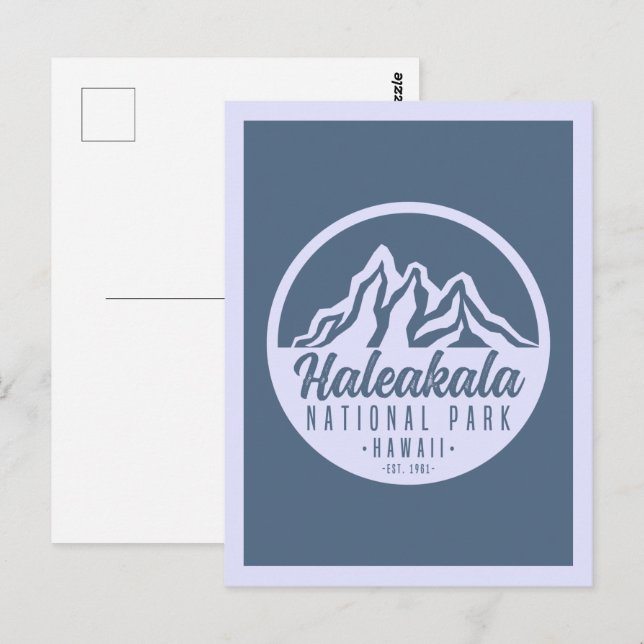 Haleakala Nationalpark Hawaii Postkarte (Vorne/Hinten)