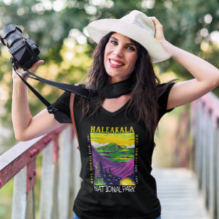 Haleakala Nationalpark Hawaii Vintag gestört T-Shirt
