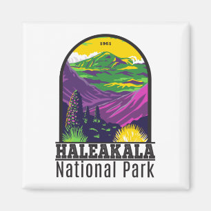 Haleakala Nationalpark Hawaii Vintage Magnet