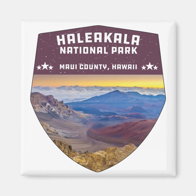 Haleakala Nationalpark Hawaii Vulkan Souvenir Magnet (Vorne)