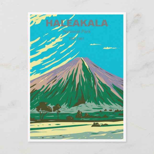 Haleakala Nationalpark Maui Hawaii Postkarte (Vorderseite)