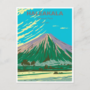 Haleakala-Nationalpark Maui Hawaii Reisenostalgie Postkarte