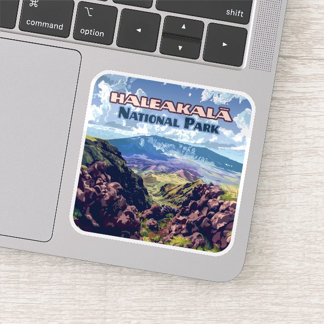 Haleakala Nationalpark Maui Vulkan Hawaii Aufkleber (Detail)