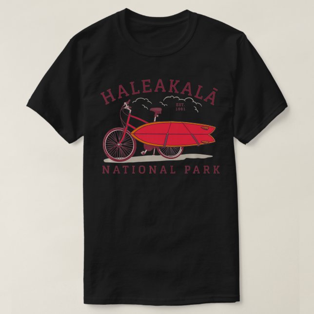 Haleakala Nationalpark Urlaub Souvenir Maui Haw T-Shirt (Design vorne)