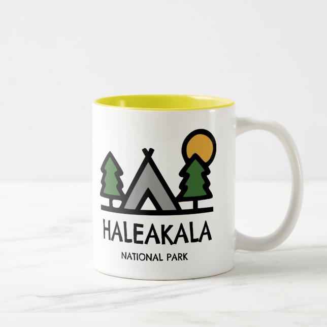 Haleakala-Nationalpark Zweifarbige Tasse (Rechts)
