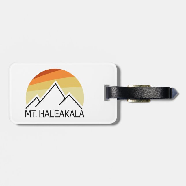 Haleakala Retro Gepäckanhänger (Rückseite horizontal)