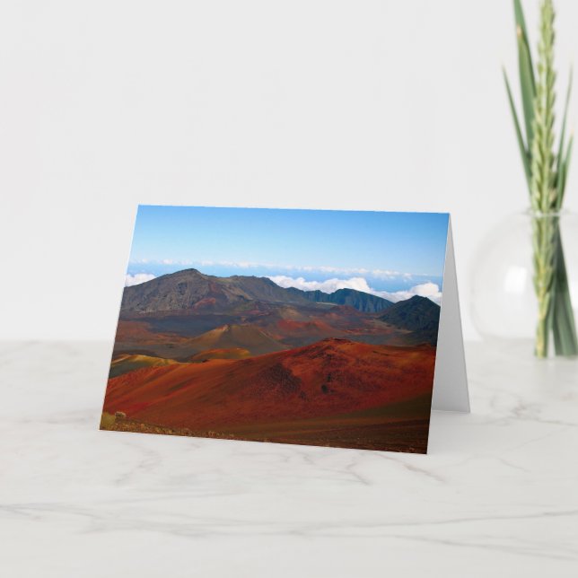 Haleakala Vulkan, Maui Karte (Vorderseite)