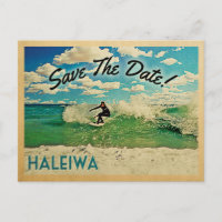 Haleiwa Save the Date Oahu Hawaii Surfing
