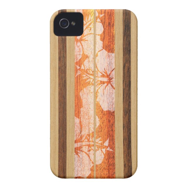 Haleiwa Surfboard Hawaiian iPhone 4 Fälle Case-Mate iPhone Hülle (Rückseite)