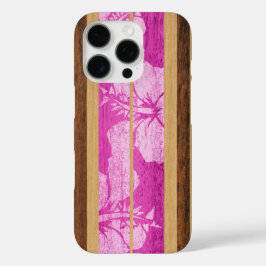 Haleiwa Surfboard Hawaiian Pink iPhone 16 Pro Hülle