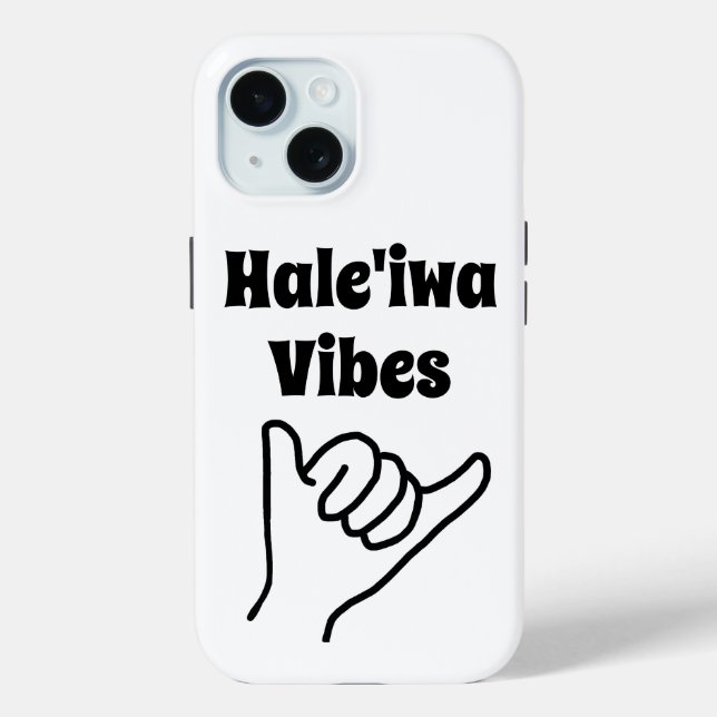 Hale'iwa Vibes Shaka iPhone 15 Fall Case-Mate iPhone Hülle (Rückseite)