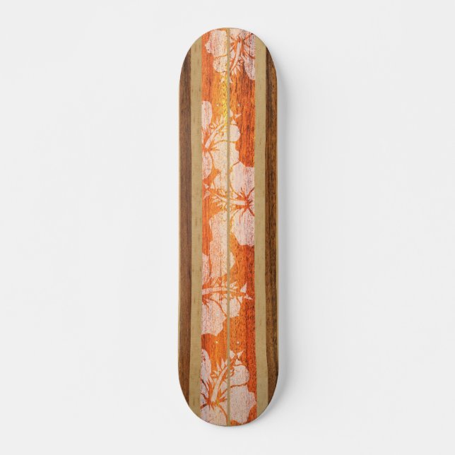 Haleiwa Vintag Surf Imitats Ahornskateboard Skateboard (Vorne)