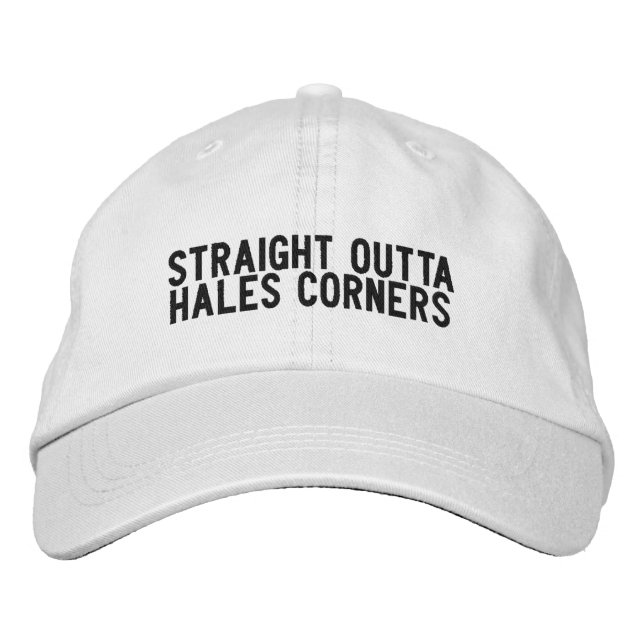 Hales Corners Wisconsin Hat Bestickte Baseballkappe (Vorderseite)