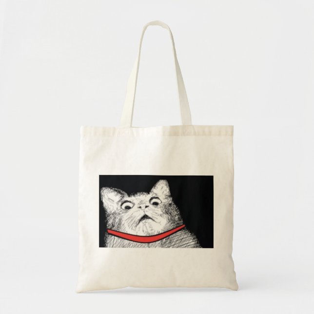 Halètement étonné Meme - sac fourre-tout de chat (Devant)