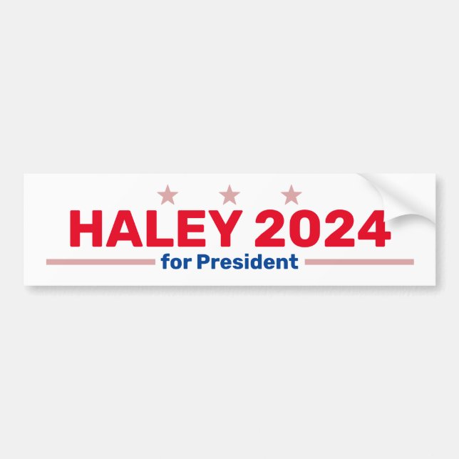 Haley 2024 Autoaufkleber (Vorne)