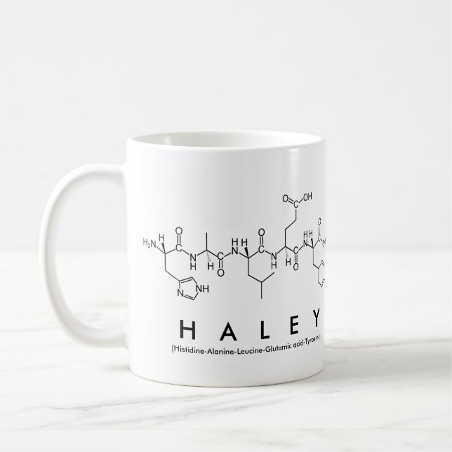 Haley Peptidname Tasse (Links)