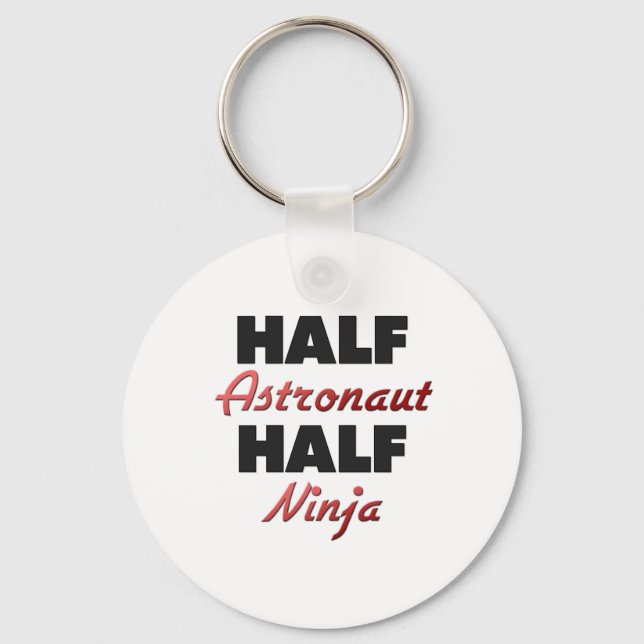 Half Astronautin Half Ninja Schlüsselanhänger (Vorderseite)