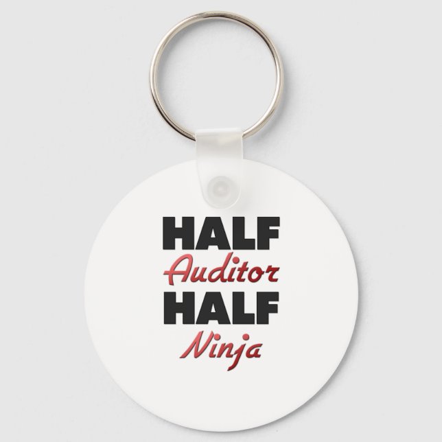 Half Auditor Half Ninja Schlüsselanhänger (Vorderseite)